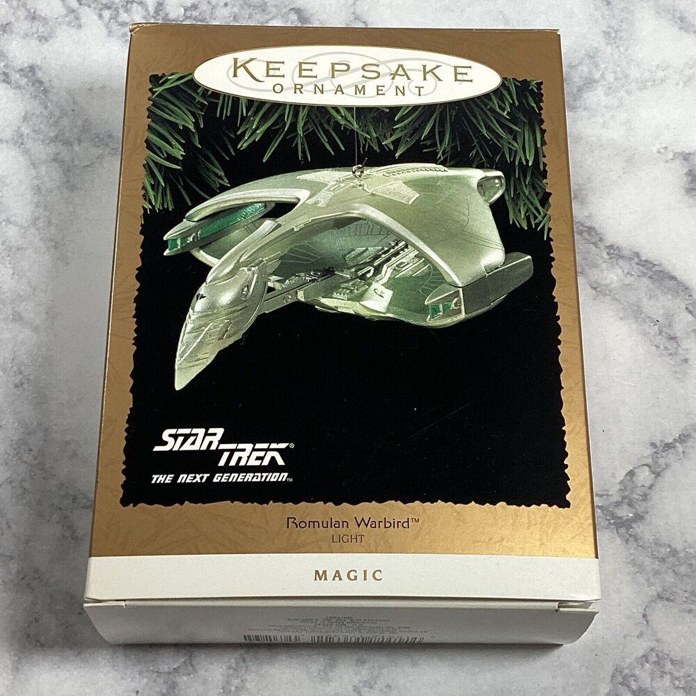 Hallmark Keepsake Ornament 1995 Star Trek Next Generation Romulan Warbird